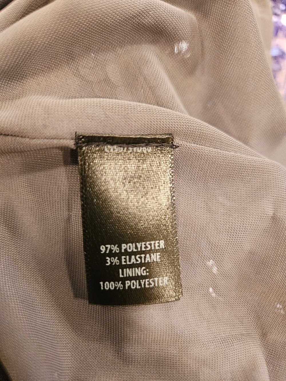 💕ST. JOHN Sequin Sheath Dress Lilac Long Sleeve Cocktail Party Evening 12 NWOT - Picture 11 of 14